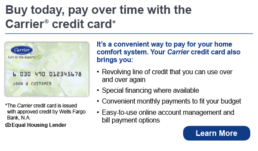 carrier Wells Fargo credit card