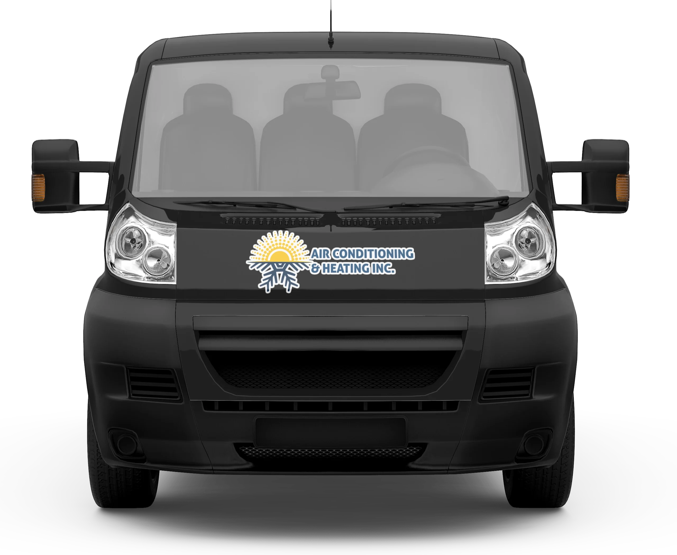 air conditioning & heating inc van front view